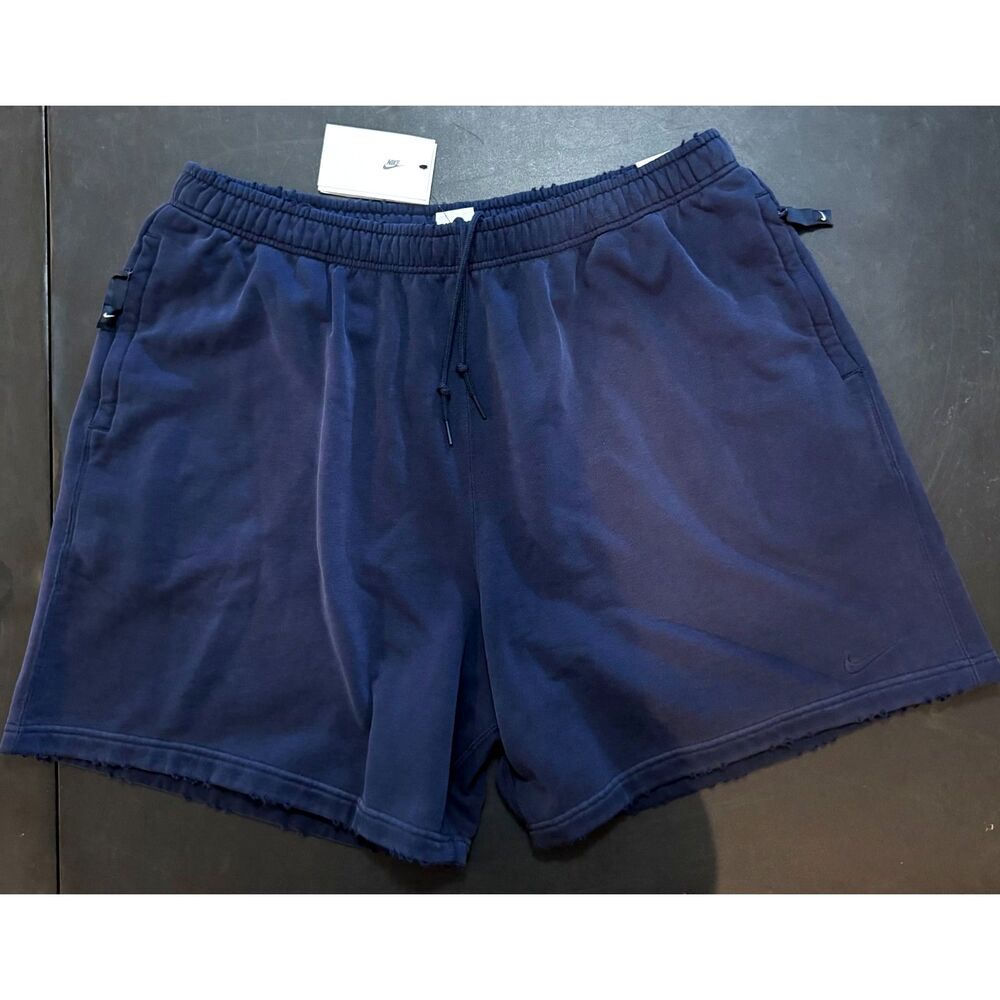 Nike Tech Fleece Heavyweight Loose Fit Above Knee Men’s Shorts XXL Navy NWT
